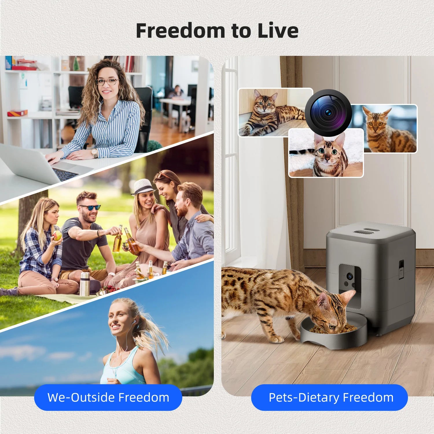 Pawora SmartFeeder — Distributeur connecté avec caméra
