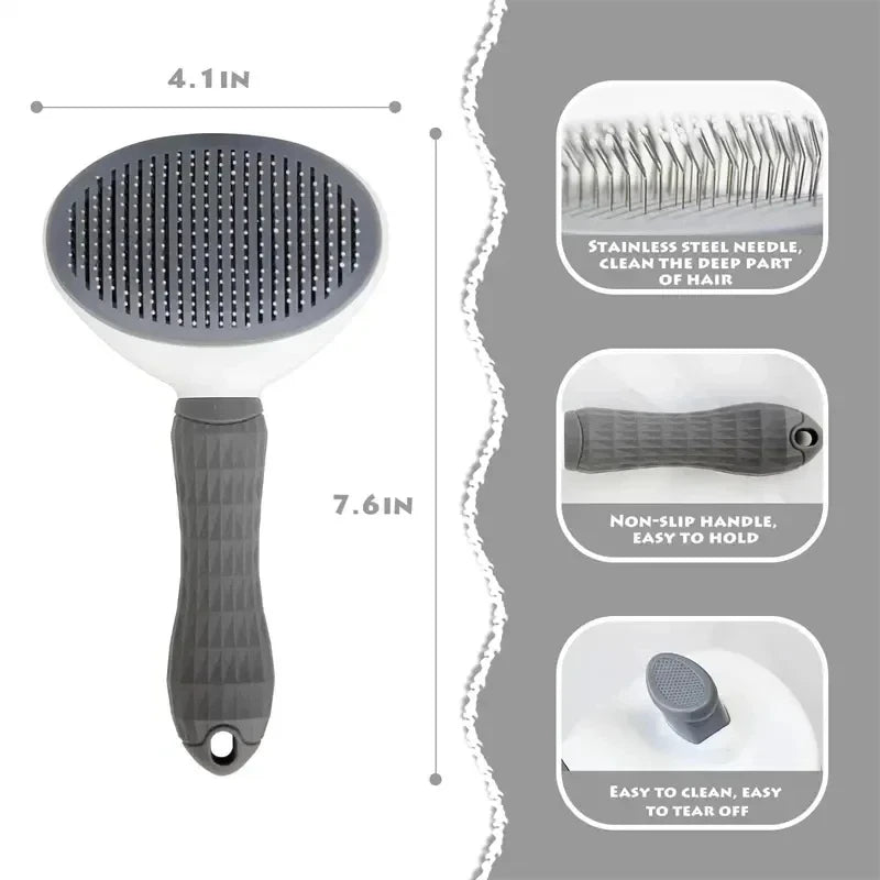 Brosse douce 2-en-1 auto-nettoyante