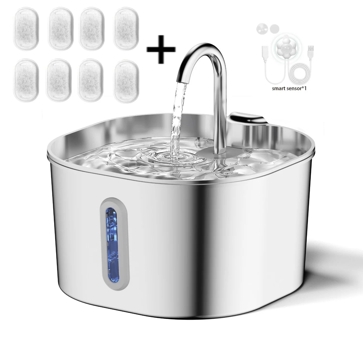 AquaPaw — Fontaine à eau inox ultra-silencieuse