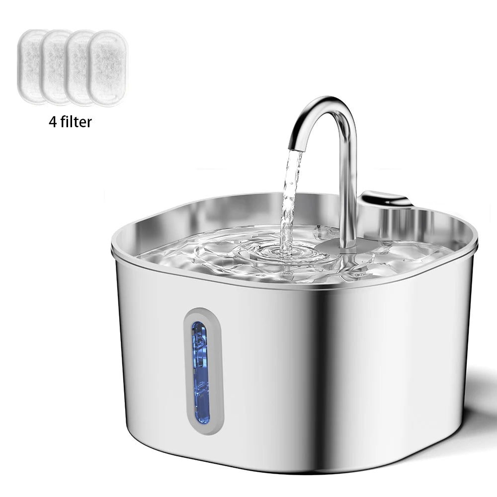 AquaPaw — Fontaine à eau inox ultra-silencieuse