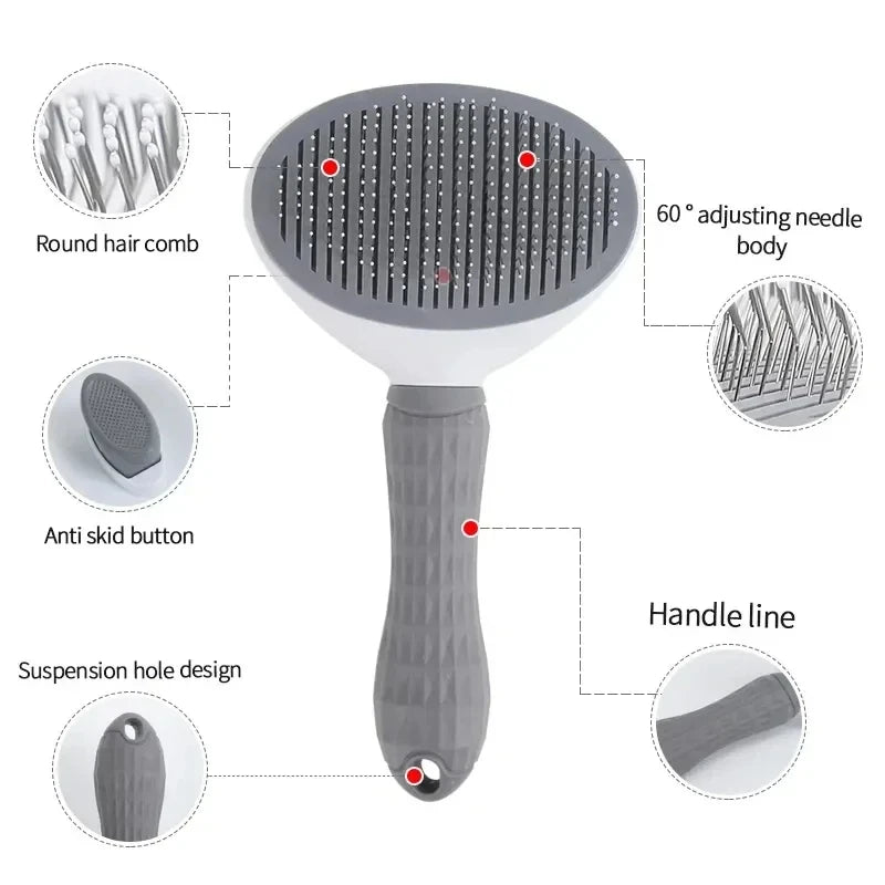 Brosse douce 2-en-1 auto-nettoyante